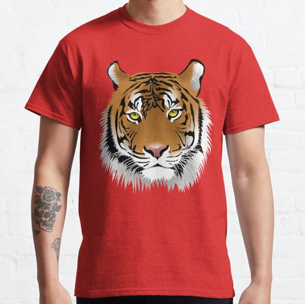 Face Tiger T Shirts Redbubble - saber tooth tiger t shirt roblox