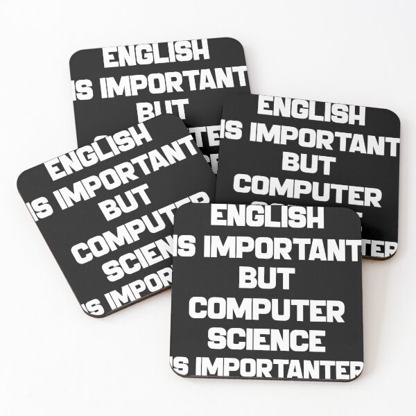 Item preview, English Is Important Computer Science - White designed and sold by saechla.