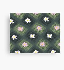 Abstract background flower and square Canvas Print