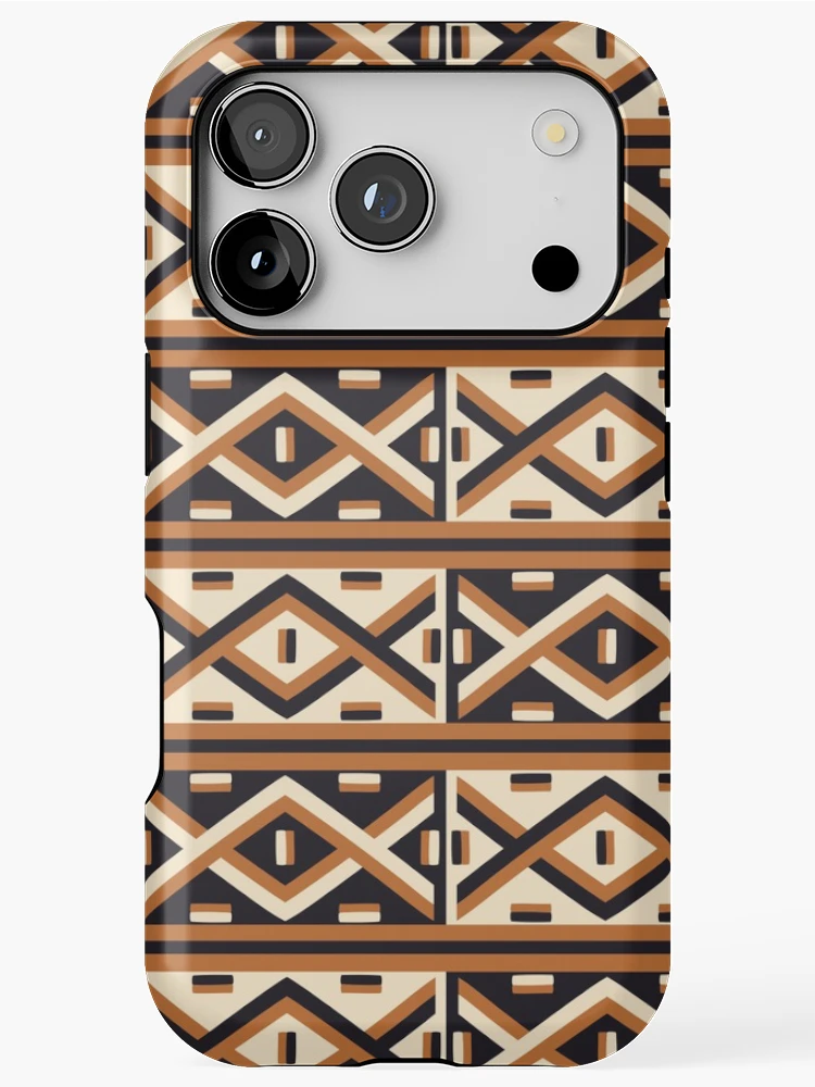 Thumbnail 1 of 4, iPhone Case, African Kuba Raffia Pattern designed and sold by hellcom.