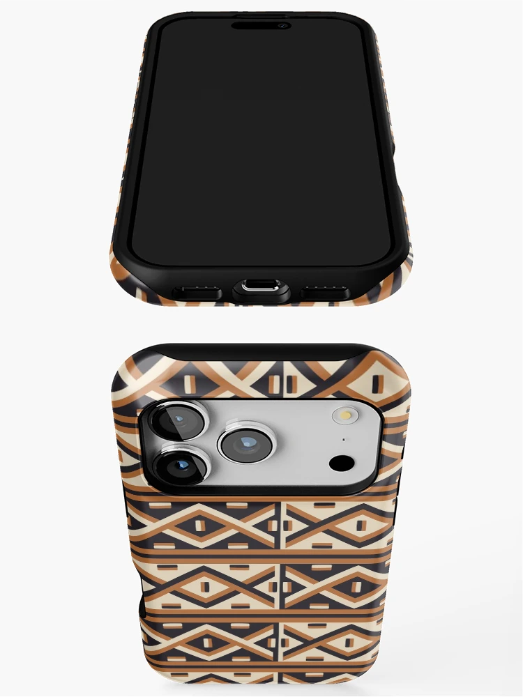 Thumbnail 3 of 4, iPhone Case, African Kuba Raffia Pattern designed and sold by hellcom.