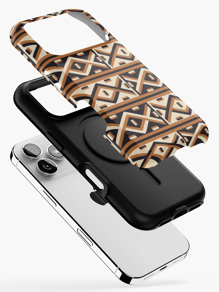 Thumbnail 2 of 4, iPhone Case, African Kuba Raffia Pattern designed and sold by hellcom.