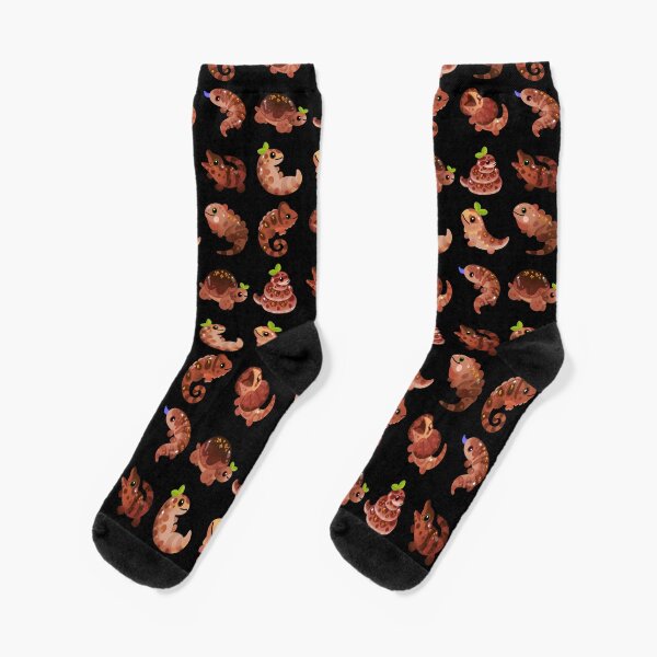 Chocolate Reptiles - dark Socks