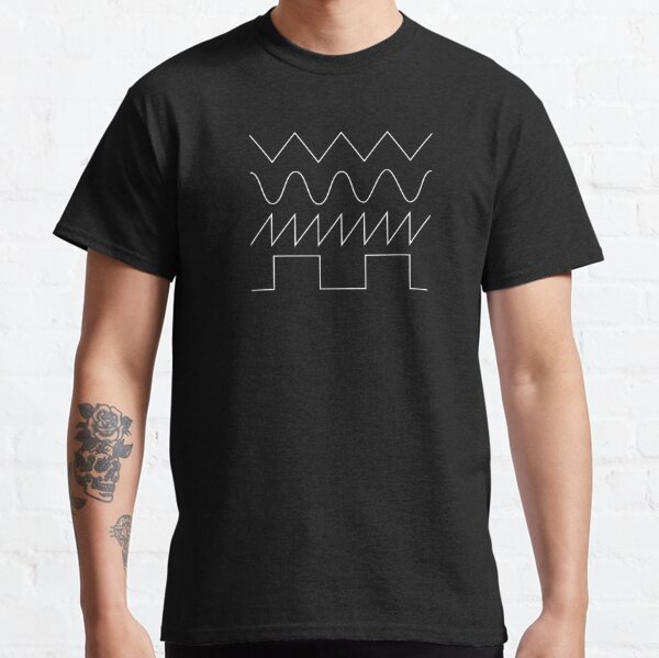 Synthesizer Waveforms (white font) # 1 Classic T-Shirt