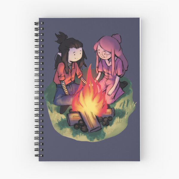 Item preview, Marceline and Princess Bubblegum sitting by the campfire designed and sold by 2KDC.