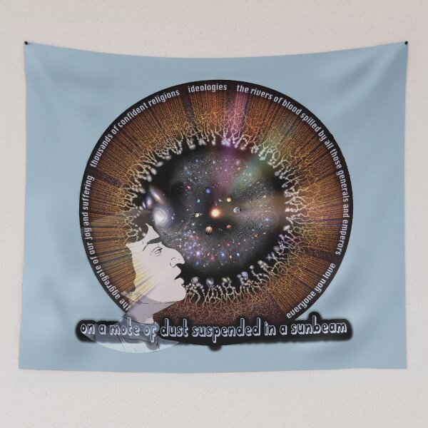 Item preview, PALE BLUE DOT, Carl's Face and the Universe! designed and sold by Pablo Carlos Budassi.