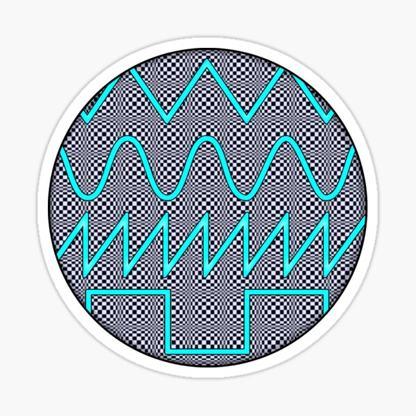 Synthesizer Waveform PSY SUN # 1 Sticker