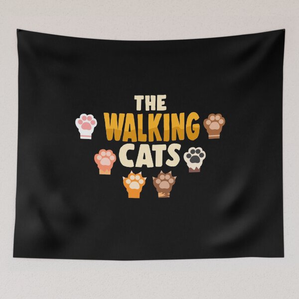 Item preview, The walking cats cats paws cats gift designed and sold by redshirtz.