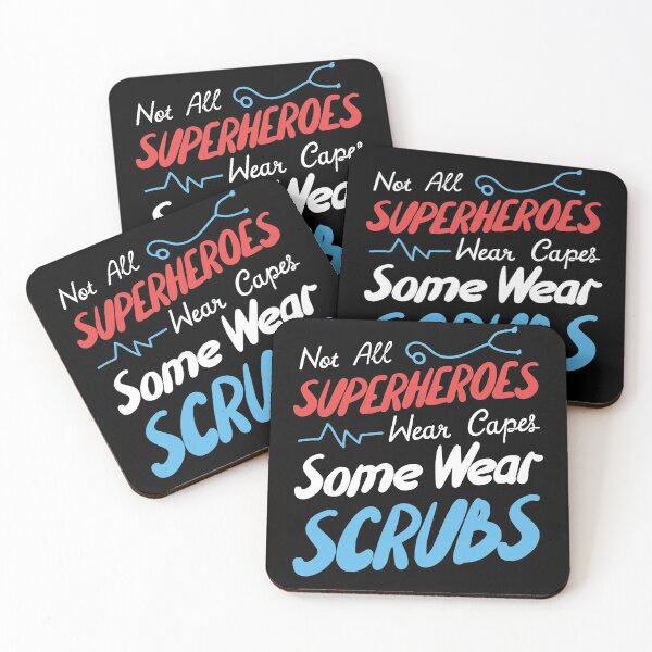 Item preview, Not All Superheroes Wear Capes Some Wear Scrubs designed and sold by DeadRight.