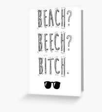 BTS Bangtan Taehyung Jimin "Beach? Beech? B*tch." Milky Design Greeting Card