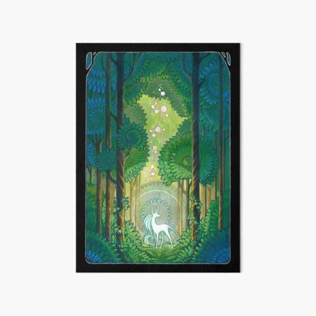 unicorn forest Art Board Print
