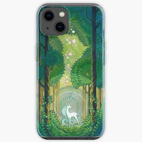 unicorn forest iPhone Soft Case