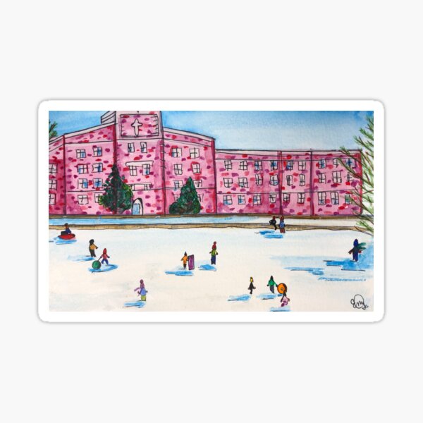 Item preview, The Quinsigamond sledding hill! designed and sold by Emily Isakson.