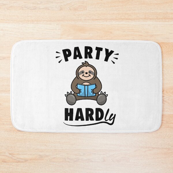 Item preview, Party Hardly Cute Sloth Reading Book Lover designed and sold by hadicazvysavaca.