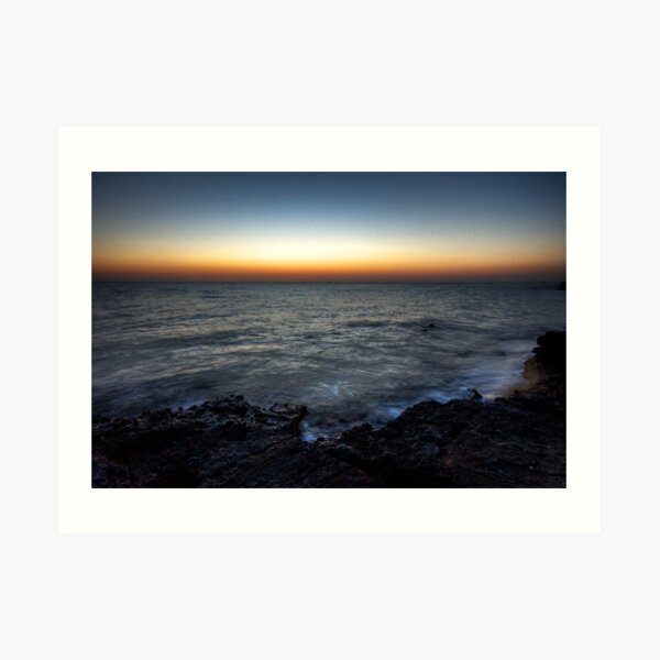 Black Rock Sunset Art Print