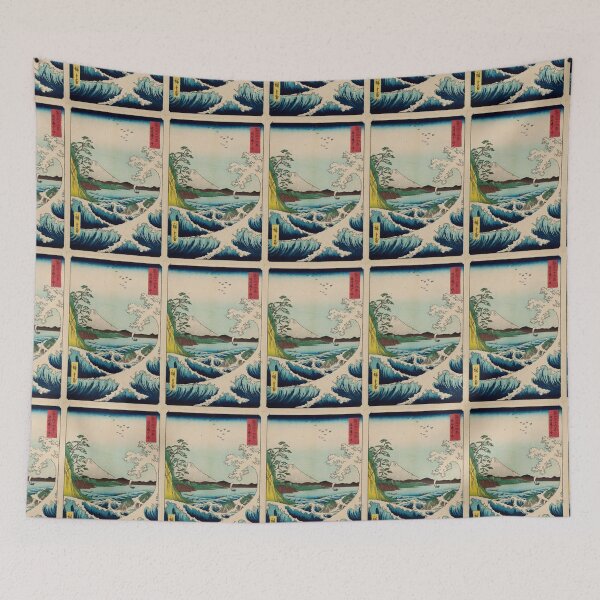 Item preview, Hiroshige, Utagawa (1797-1858) - Mount Fuji and waves - Japanese woodblock print designed and sold by cdmprints.