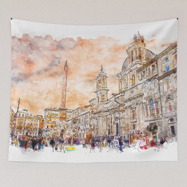Artikelvorschau, Rom, Piazza Navona entworfen und verkauft von AM FineArtPrints.