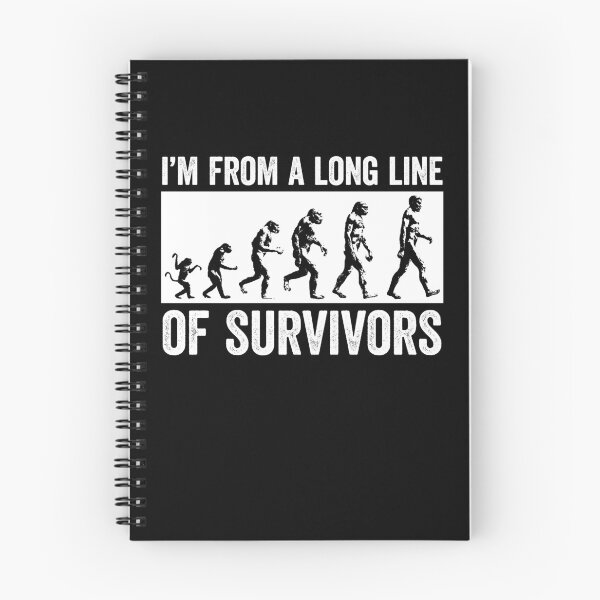 Item preview, Funny Evolution, From A Long Line Of Survivors designed and sold by gorillamerch.