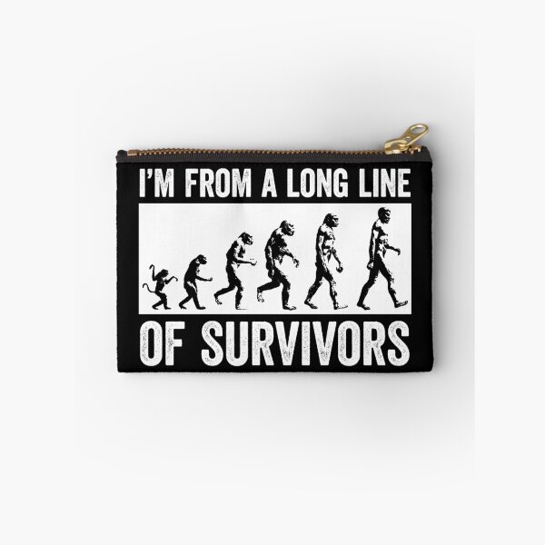 Item preview, Funny Evolution, From A Long Line Of Survivors designed and sold by gorillamerch.