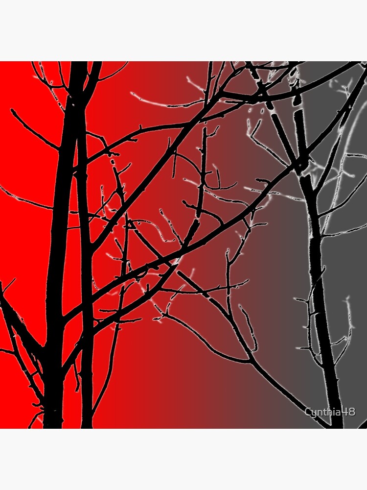 Thumbnail 4 of 4, Pillow, Red And Gray designed and sold by Cynthia48.