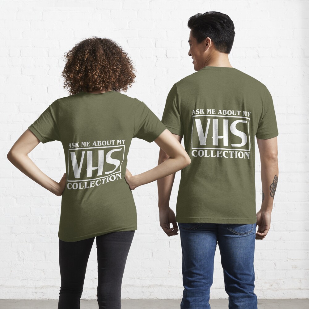 Ask Me About My VHS Collection Vintage Retro Design Essential T