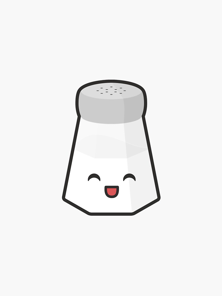 "Cute Salt Shaker" Sticker by cuterecipes Redbubble