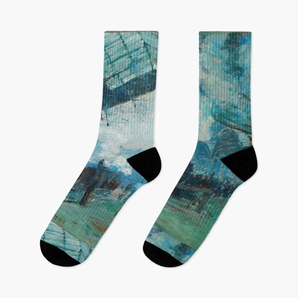 Item preview, Steam train in the station - Claude Monet designed and sold by Vintage Designs +.