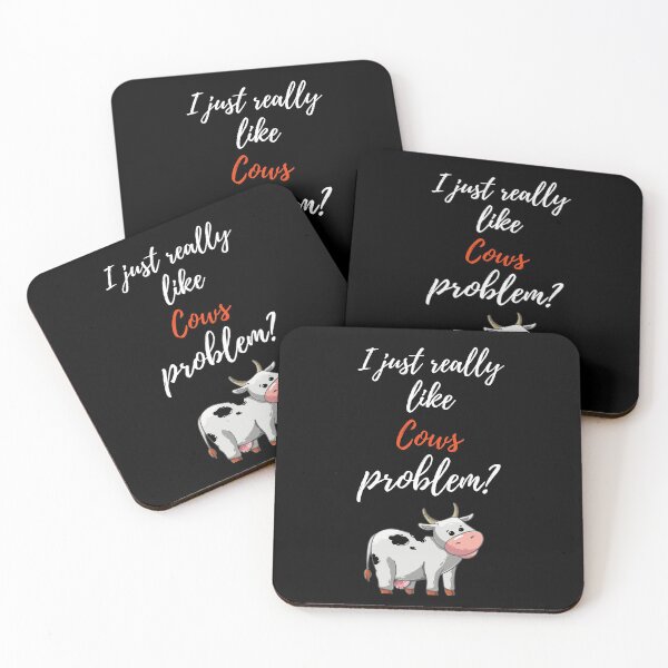 Item preview, I Just Really Like Cows, Problem? designed and sold by PinkPandaPress.