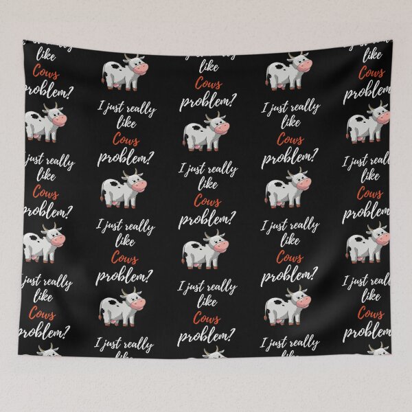 Item preview, I Just Really Like Cows, Problem? designed and sold by PinkPandaPress.