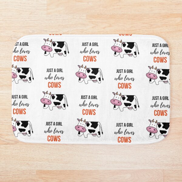 Item preview, Just A Girl Who Loves Cows designed and sold by PinkPandaPress.