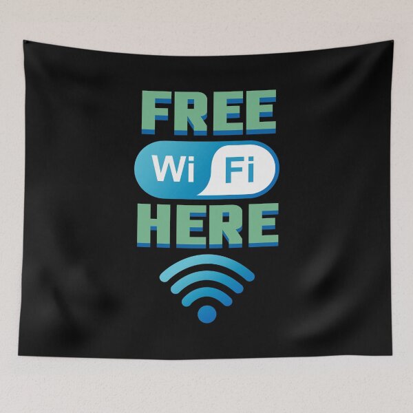 Item preview, Free Wifi Here Free Wifi Internet gift designed and sold by redshirtz.