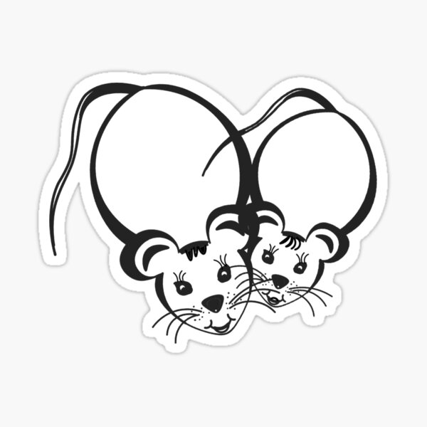 Item preview, Two Funny Mice designed and sold by flashcompact.