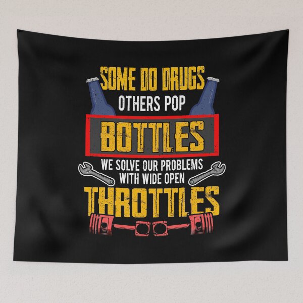 Item preview, No drug, we solve our problems at full throttle designed and sold by redshirtz.