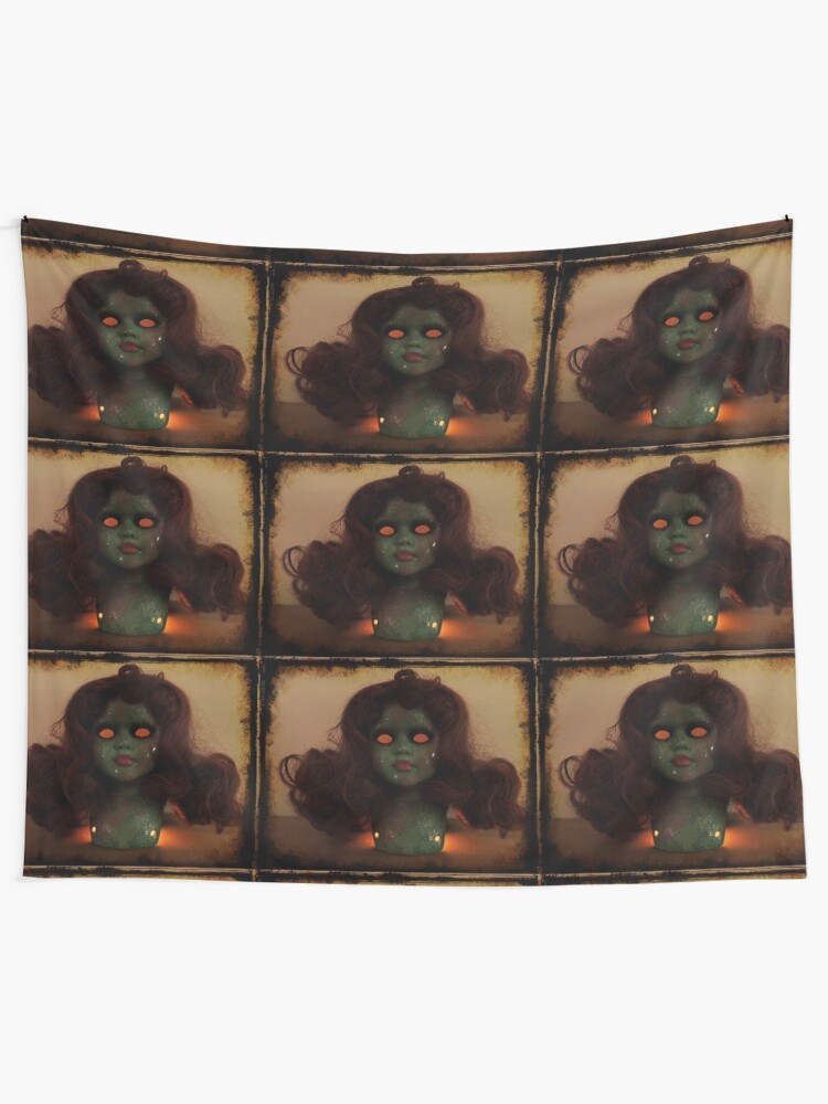 Alternate view of Zombie Horror Doll ~ Lady Scream Tapestry
