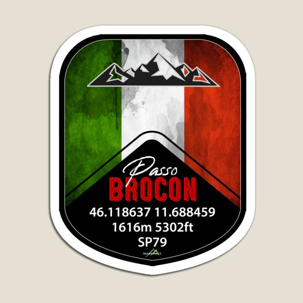 Item preview, Passo Brocon Dolomites Italy Sticker & T-Shirt designed and sold by OuterShellUK.