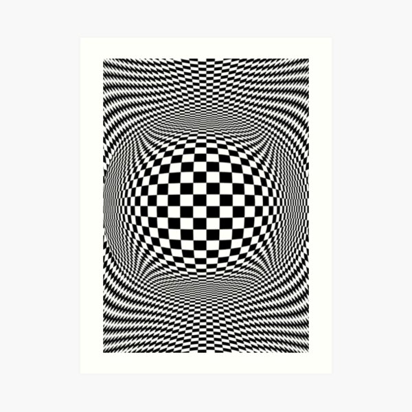 Optical Illusion, visual illusion, #OpticalIllusion, #visualillusion, #Optical, #Illusion, #visual Art Print