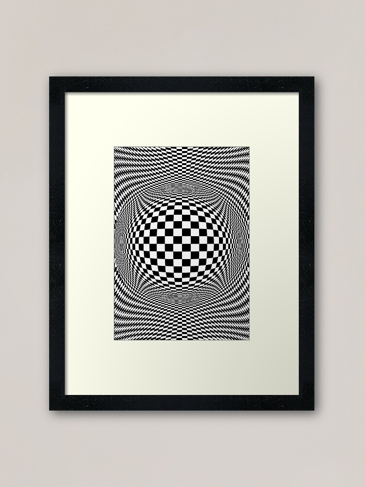 Alternate view of Optical Illusion, visual illusion, #OpticalIllusion, #visualillusion, #Optical, #Illusion, #visual Framed Art Print