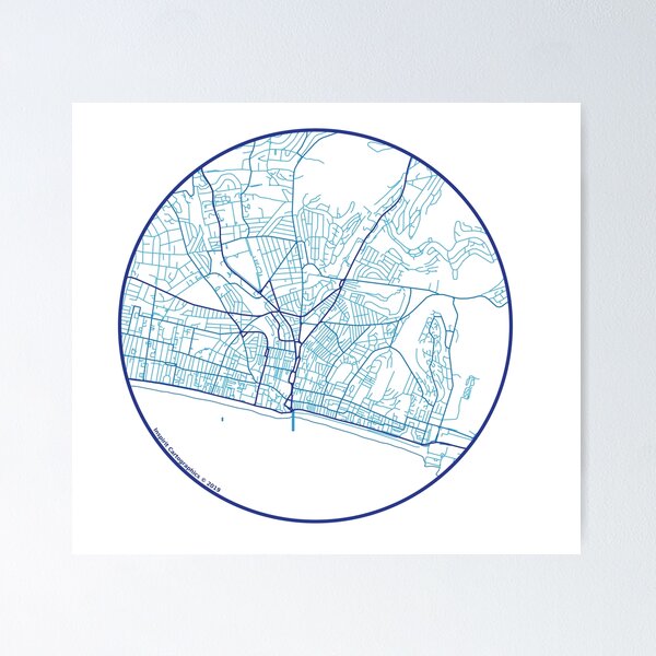 Item preview, Brighton in Blue designed and sold by InspiritCarto.