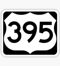 US Route 395 Sign Sticker