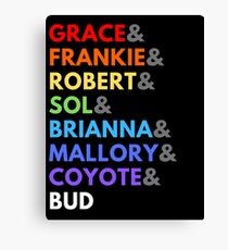 Grace & Frankie Pride Canvas Print