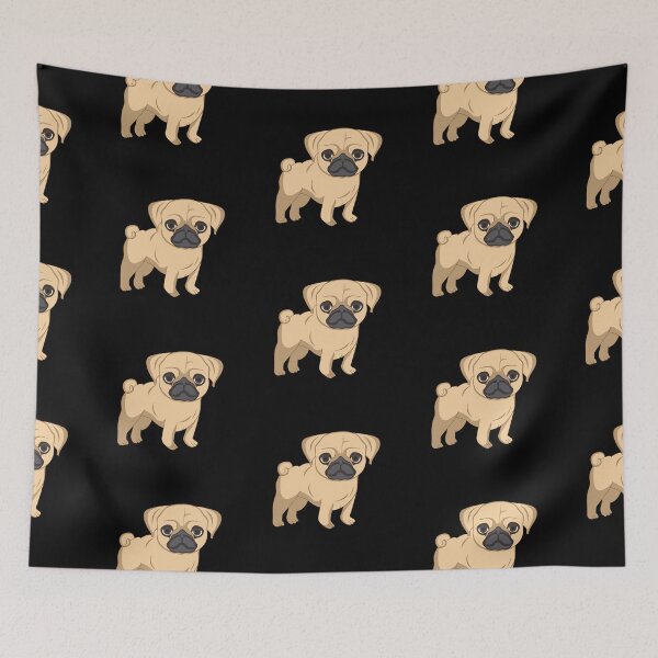 Item preview, cute pug dog purebred dog small pug gift designed and sold by redshirtz.