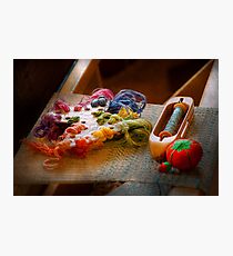 Sewing - Yarn - Threads of time Photographic Print