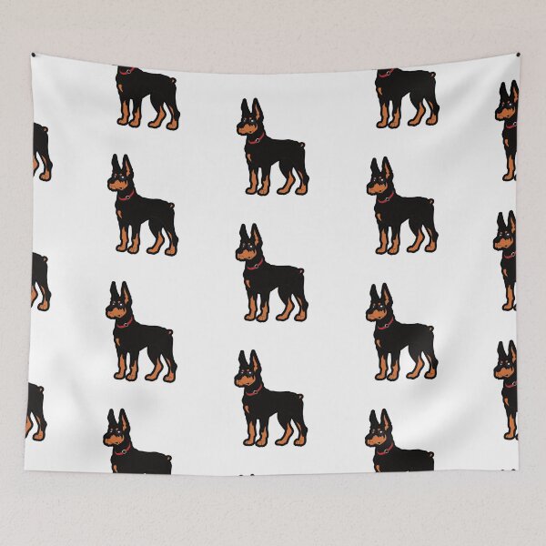 Item preview, Doberman dog fighting dog love dog gift designed and sold by redshirtz.