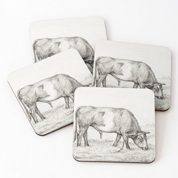 Item preview, Cow illustration designed and sold by Vintage Designs +.