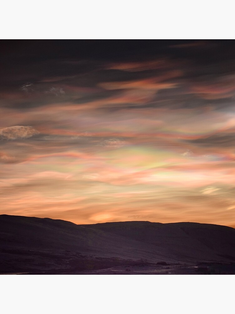 Bolsa De Tela Nubes Estratosfericas Polares Sobre Islandia De Elisainiceland Redbubble