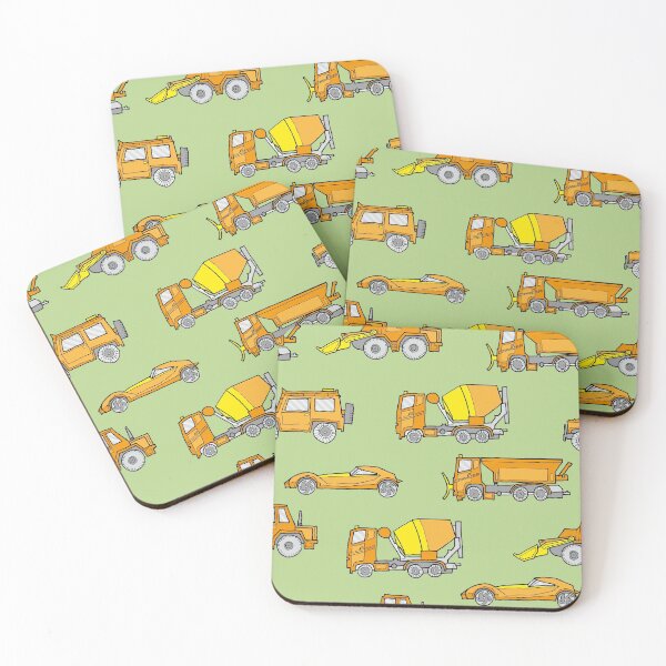Item preview, Vehicles orange on green designed and sold by kobyakov.