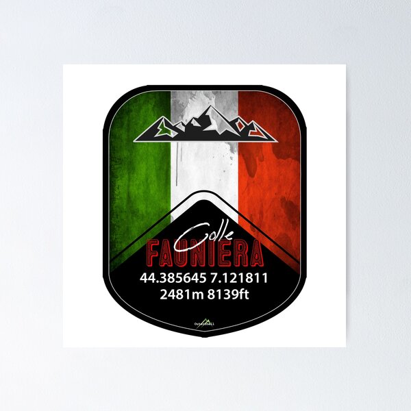 Item preview, Colle Fauniera Colle dei Morti Italy Sticker & T-Shirt  designed and sold by OuterShellUK.