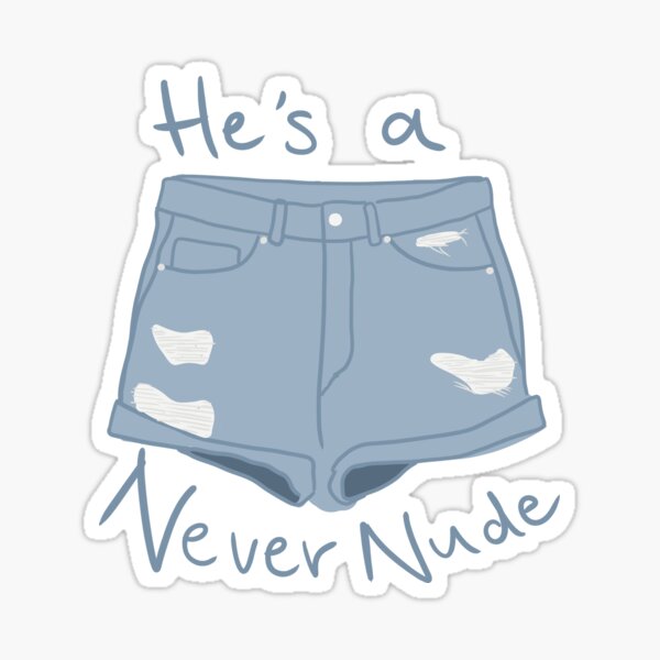 Never Nude - Never Nude - Sticker