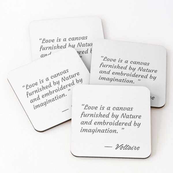 Item preview, Voltaire love quote 2 designed and sold by Ariana Mila -  Awesome quotes.