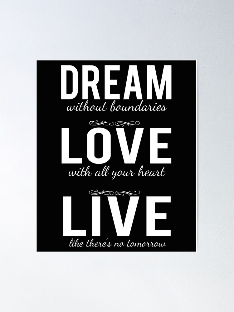 Live peacefully, Dream magically and Love endlessly Raise Your Vibration  Poster for Sale by cssdru